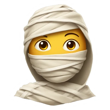 A mummy wrapped whole body with paper wrap sticker