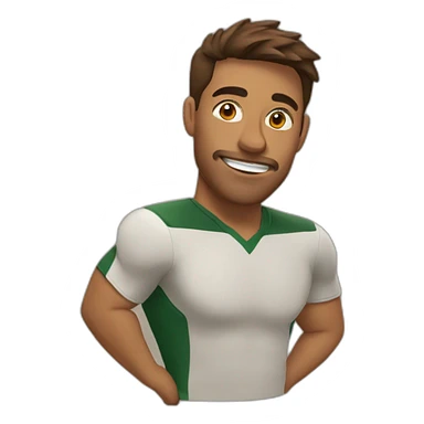 brown-rugbyman sticker