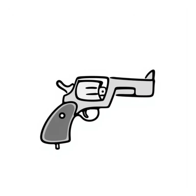 A gun emoji sticker