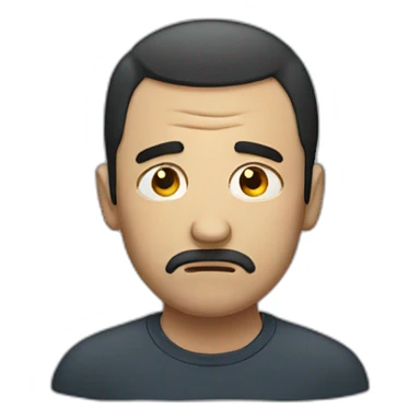 depressed man sticker