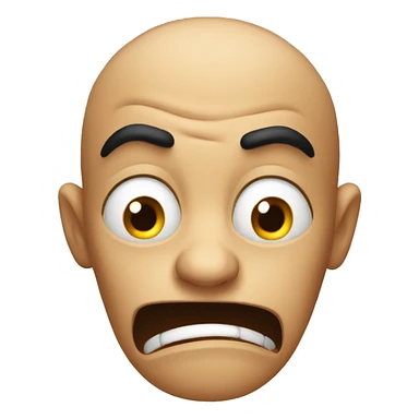 Scared funny sticker