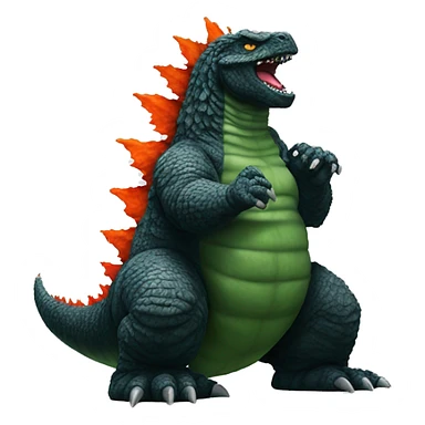 Godzilla enrobing sticker