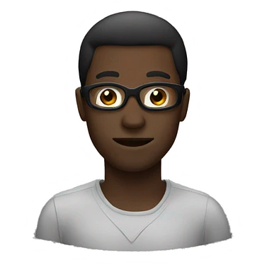 A black guy with mask sticker