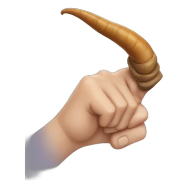 Finger bull horns sticker
