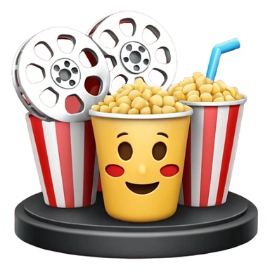 3d movie scene sticker