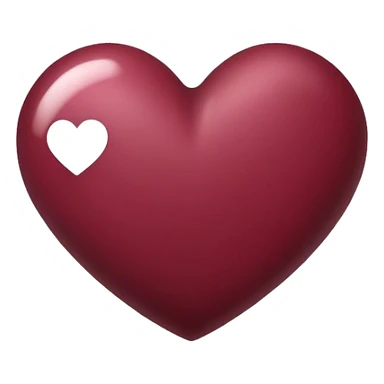 бордовое сердечко sticker