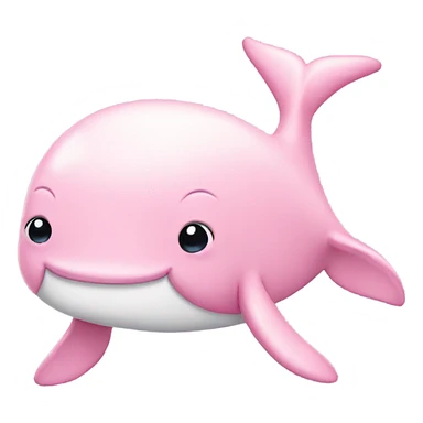 Light pink whale sticker