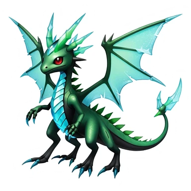 Punk’ish Edgy Futuristic Badass Dark Gothic Flygon-Aurorus-Amaura-Hybrid-Creature sticker