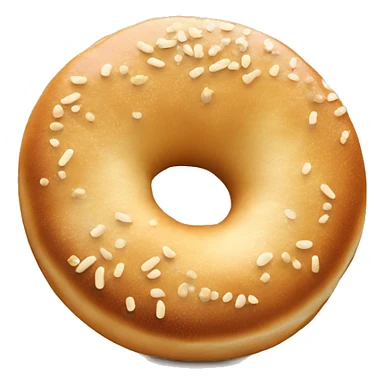 Bagel with sesam seads  sticker