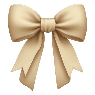 bow beige sticker