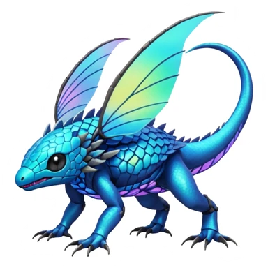  exotic tropical cyber-Trico-Fakémon-Pokémon-Vernid-creature sticker
