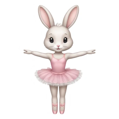ballet dancer bunny sticker