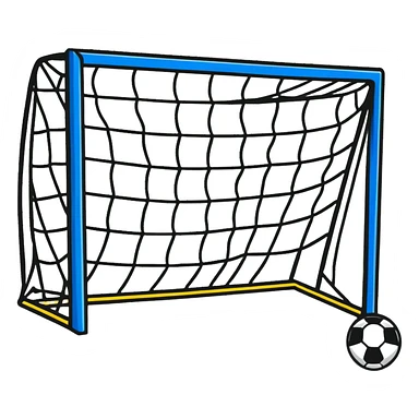 soccer goalpost sticker