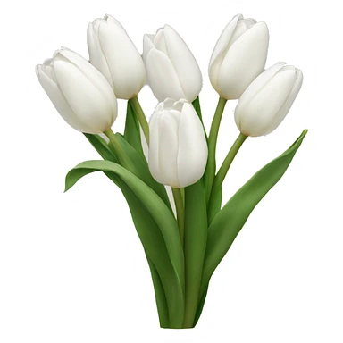 white tulips  sticker