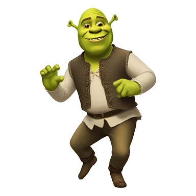 Shrek dancing sticker