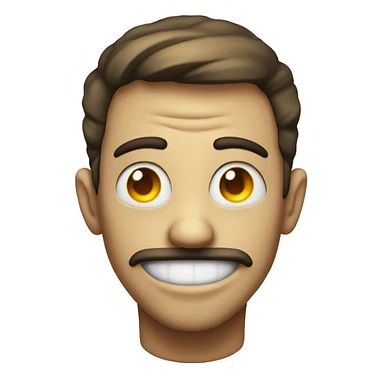 smile with eyes losed and a evil smile sticker