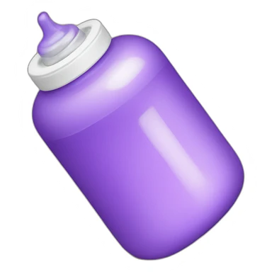 purple baby bottle sticker