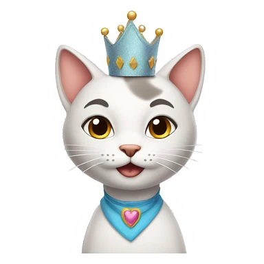 Cat birthday princesss sticker