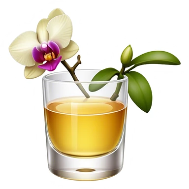 tequlia with a orchid sticker