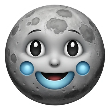 moon without face sticker