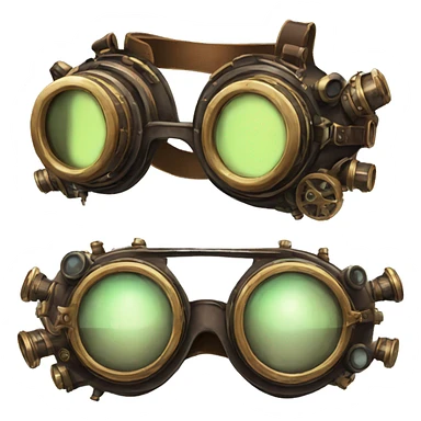 A pair of steampunk goggles sticker