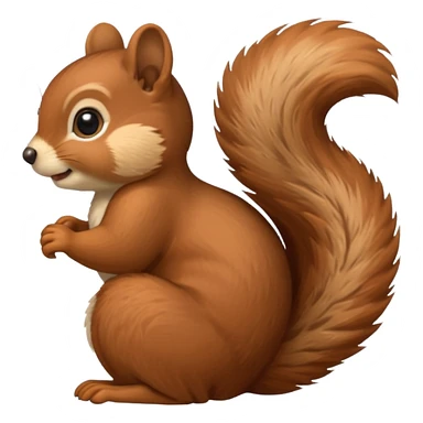 Squirral, half body sticker