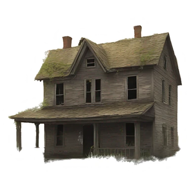 A abandonned house sticker