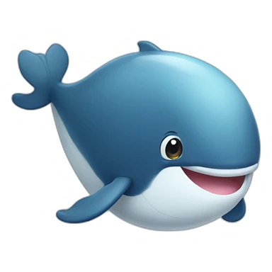 Cute little Whale  sticker