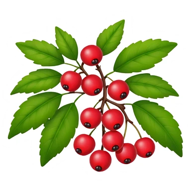 bush with a few berries sticker