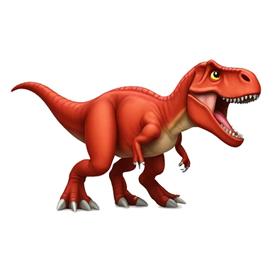 red tyrannosaurus rex sticker
