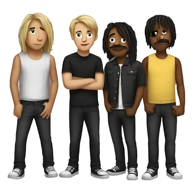 4 members in a band sticker