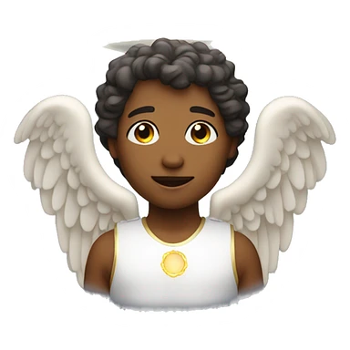 Angel with halo sticker