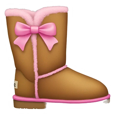 uggs boots with pink bow sticker