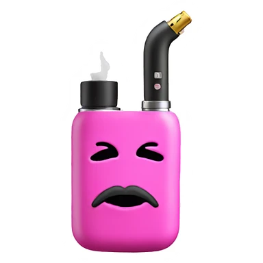 Pink vape with smoke  sticker