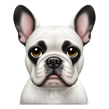 Black French bulldog sticker