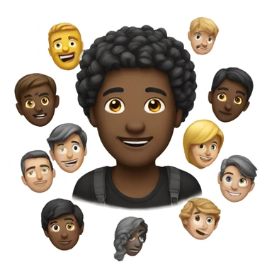 Attracting people sticker