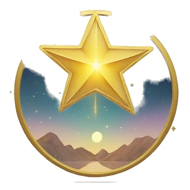 the star tarot card sticker