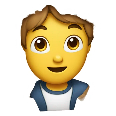 man with a box sticker