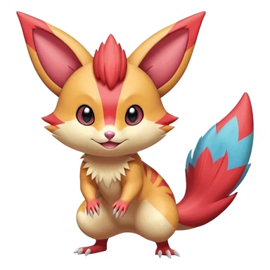 Sneasel-Furret-Victini-fusion sticker