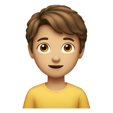 children with brown hair sticker