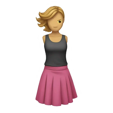 Skirt wind sticker