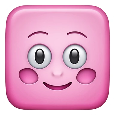 simple pink square sticker