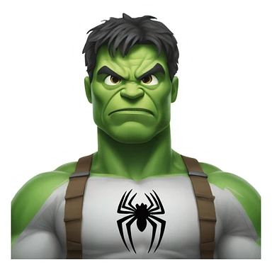 Spider-man Hulk sticker