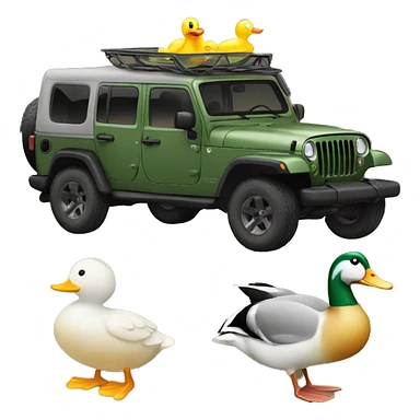Jeep with duck sticker