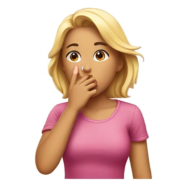 Girl blowing kiss  sticker