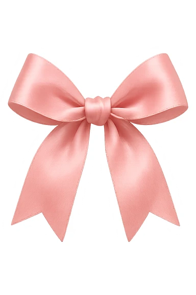 pink Valentine bow. remove background sticker