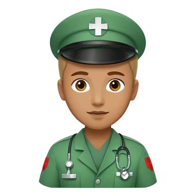 medic being accepted on a hospital sticker