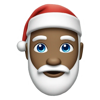 Light Skinned santa claus with blue eyes sticker