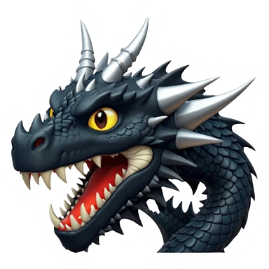 black dragon like fury sticker