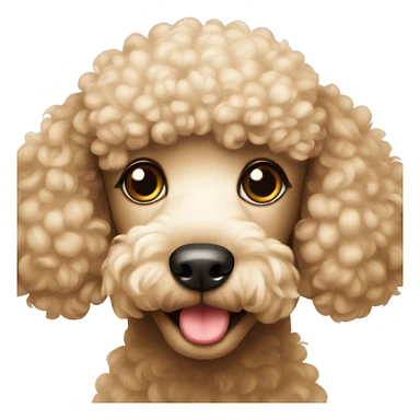 Cute poodle  sticker